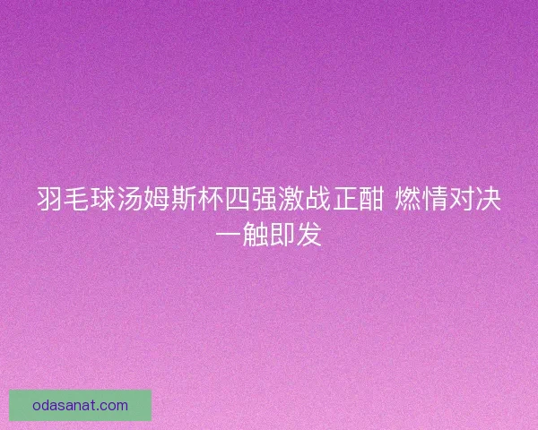 羽毛球汤姆斯杯四强激战正酣 燃情对决一触即发