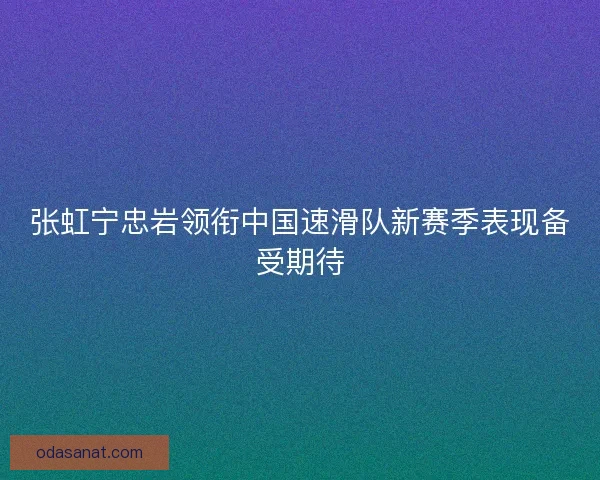 张虹宁忠岩领衔中国速滑队新赛季表现备受期待