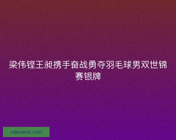 梁伟铿王昶携手奋战勇夺羽毛球男双世锦赛银牌